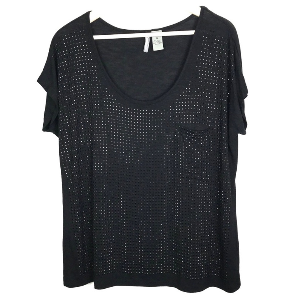 New Directions Weekend Rhinestone Pocket Tee